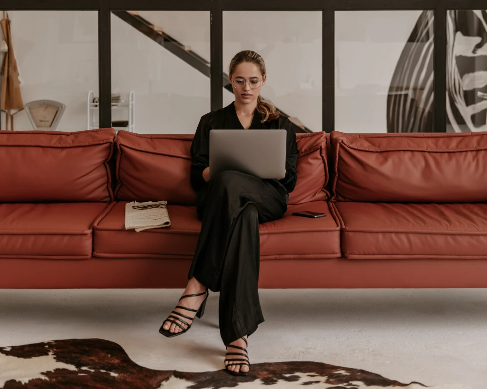 wood and rattan sideboard